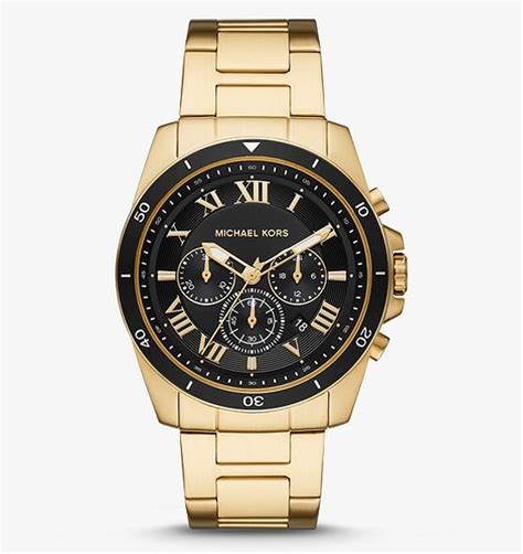 michael kors oversized alek gold-tone watch - metallic - watches|Gold.